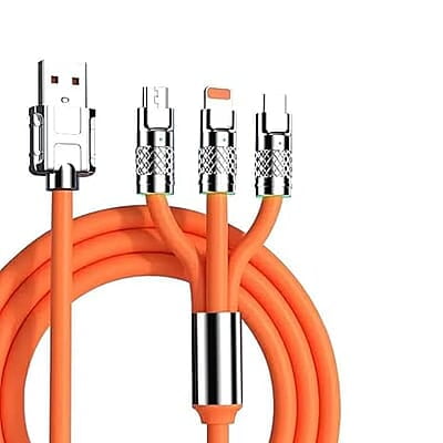3-in-1 charging cable with multiple charging connectors