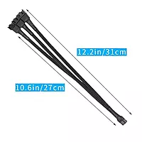 3-Pin PWM Fan Splitter Cable – Dual Fan Connector for PC Cooling