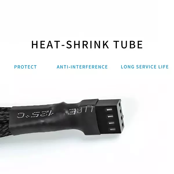 3-Pin PWM Fan Splitter Cable – Dual Fan Connector for PC Cooling