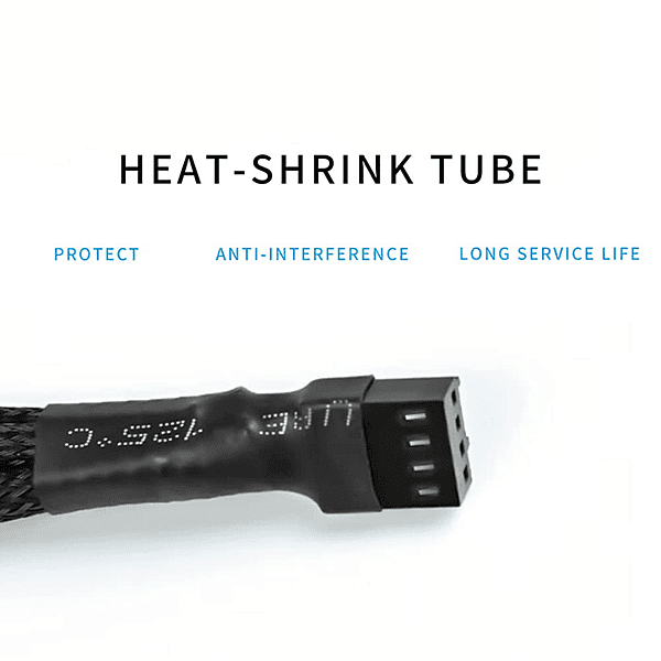 3-Pin PWM Fan Splitter Cable – Dual Fan Connector for PC Cooling