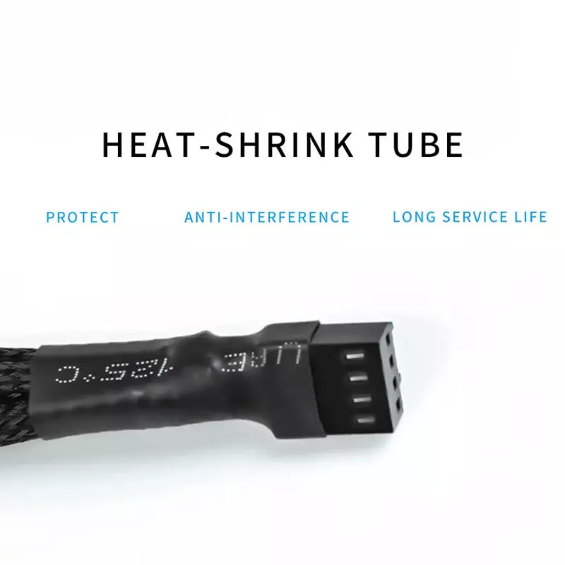 3-Pin PWM Fan Splitter Cable – Dual Fan Connector for PC Cooling