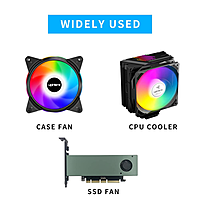 3-Pin PWM Fan Splitter Cable – Dual Fan Connector for PC Cooling