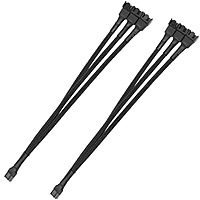 3-Pin PWM Fan Splitter Cable – Dual Fan Connector for PC Cooling