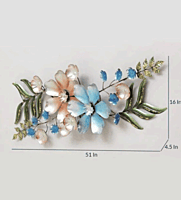 Flower Wall Art Sculpture - Modern Floral Design for Living Room, Bedroom, Hallway, Office