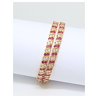 Gold Plated Bangles   stone For Women & girls Set Of 1(2024003)