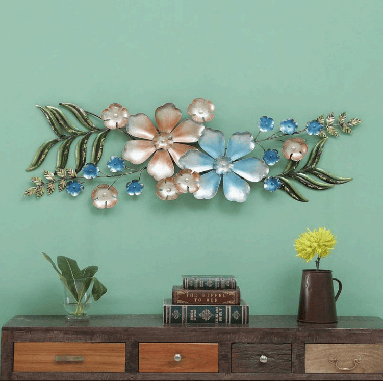 Flower Wall Art Sculpture - Modern Floral Design for Living Room, Bedroom, Hallway, Office