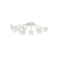 silver gift set for baby(Hip Chain/Arunaal, Anklet/Kolusu, Bindhi/Pottu Kit, Feeder/Paladai)