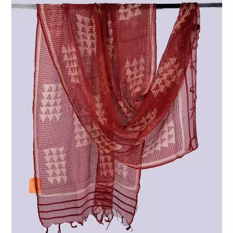 Bhagalpuri Cotton  Block Print Dupatta #3