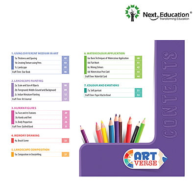 Artverse Level 5 /class 5 Book with Craft material Artverse Level 5 /class 5 Book with Craft material