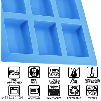 Silicon Mold Rectangle WAX MOLD 6 Cavity