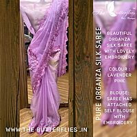ORGANZA SILK SAREE MCNSORZ22452