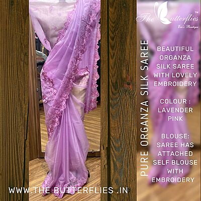 ORGANZA SILK SAREE MCNSORZ22452