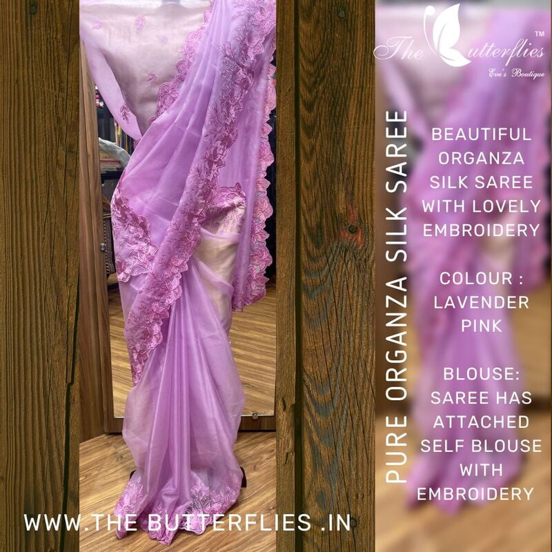 ORGANZA SILK SAREE MCNSORZ22452