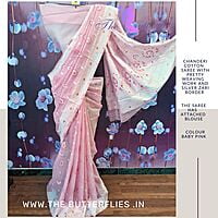 CHANDERI  COTTON SILK SAREE MLNSCDS22905