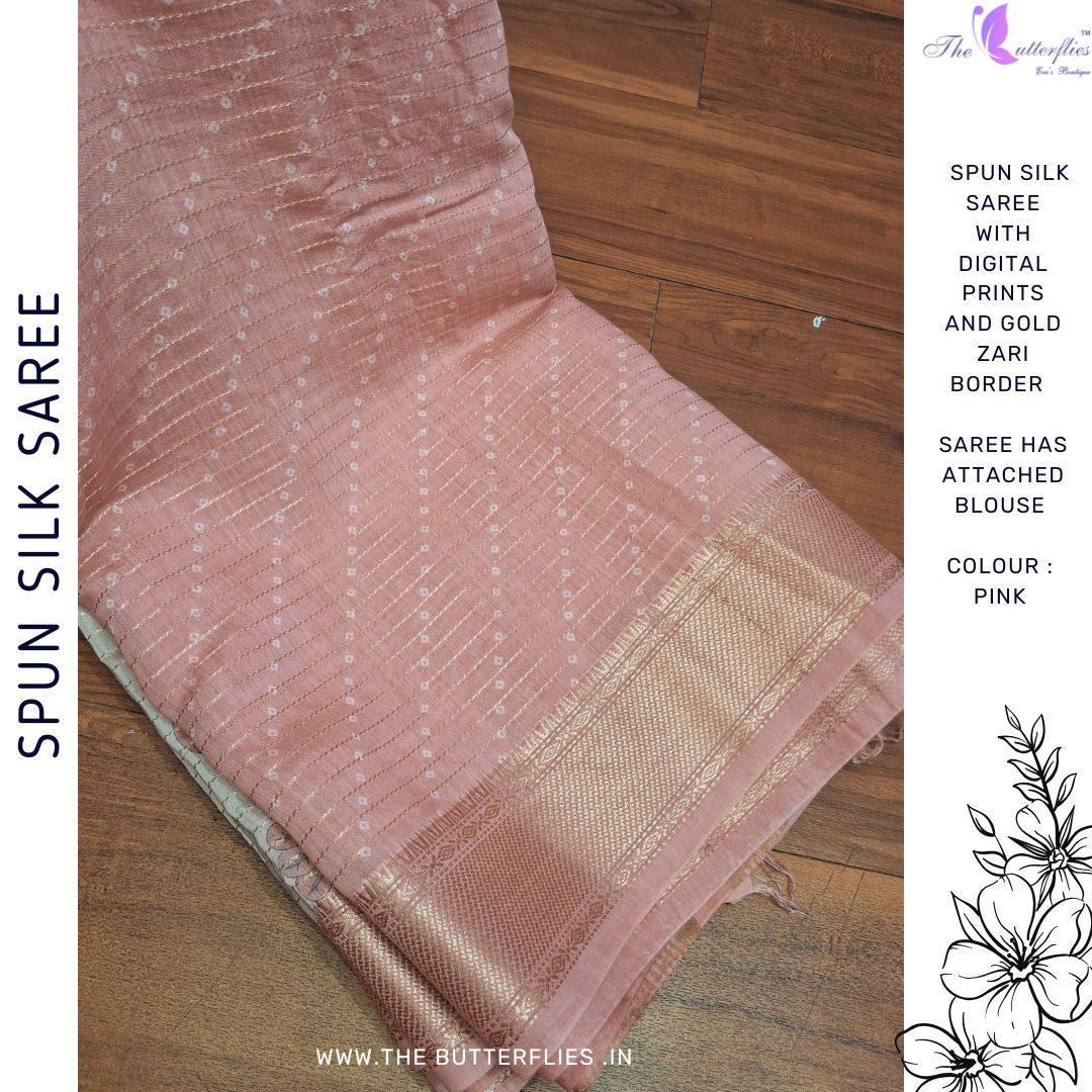 BEAUTIFUL SPUN SILK SAREE  SRCSFSC24527