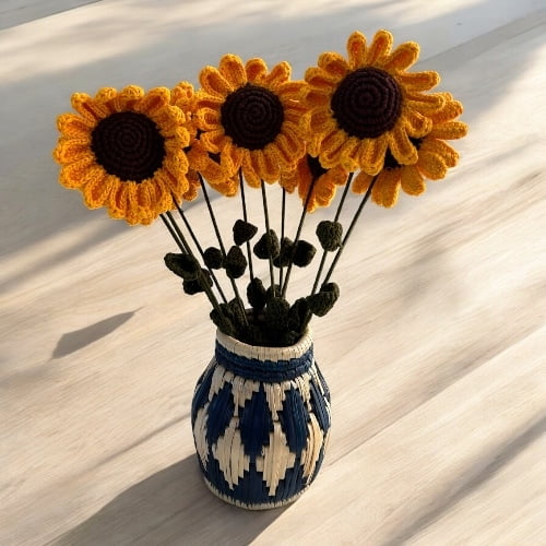 Crochet Sunflower (Bunch of 6) Crochet Sunflower (Bunch of 6)