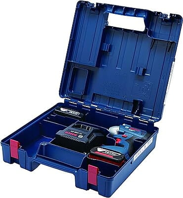 Bosch GDS 250 LI Cordless Impact Wrench, 250 Nm, (M10 – M18), 1/2'' Tool Holder, 1.2 kg + 2 x battery GBA 18V 4.0Ah & Quick charger GAL 18V-40, 1 Year Warranty