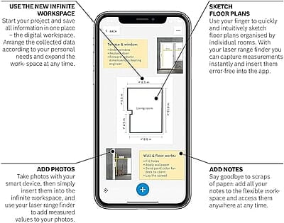 Bosch GLM 50-27 CG Bluetooth Enabled 50M Range Laser Distance Meter with Color Backlit Display Bosch GLM 50-27 CG Bluetooth Enabled 50M Range Laser Distance Meter with Color Backlit Display