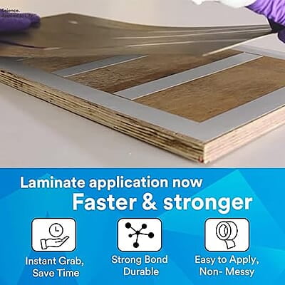 3M Fastbond Double Sided Adhesive Tape for Metals, Plastic, Glass, Wood, Water Resistant, Provides Excellent Adhesion (30mm X 20m, 1 Roll)