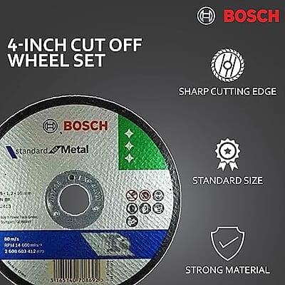 Bosch AG4 Metal 4-inch Cut Off Wheel Set (White, Pack of 10) Bosch AG4 Metal 4-inch Cut Off Wheel Set (White, Pack of 10)