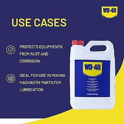 PIDILITE WD-40 5 Litre | Protecting Equipment from Rust and Corrosion, Penetrating Stuck Parts, Displacing Moisture Maintenance Lube, Multipurpose Lube, Degreaser, Tools Maintenance PIDILITE WD-40 5 Litre | Protecting Equipment from Rust and Corrosion, Penetrating Stuck Parts, Displacing Moisture Maintenance Lube, Multipurpose Lube, Degreaser, Tools Maintenance