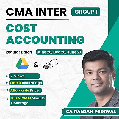CMA Inter Cost Accounting (Group 1) By CA Ranjan Periwal