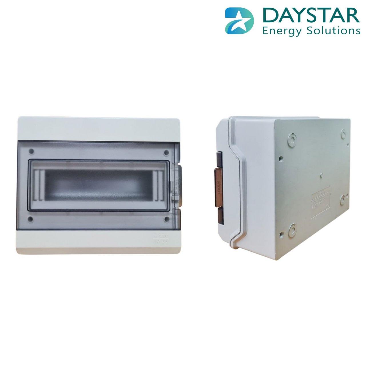 Type 2 - Weatherproof 12-Way MCB Box with Clear PVC Enclosure and Open-Type Cover for Power Distribution (27cm x9cm x21cm)