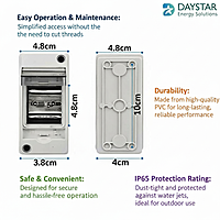 2-Way MCB Box (UV Pro) Weatherproof DB Box Suitable for Outdoor use (IP65)