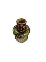 Handmade Beautiful Oval Shaped Flower Pot made  of Bamboo || Flower vase || Home Decor || for Home and Office