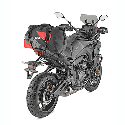 Givi Waterproof Cargo Seat Bag, 40 LTR, Grey & Red Design (EA115GR) Givi Waterproof Cargo Seat Bag, 40 LTR, Grey & Red Design (EA115GR)