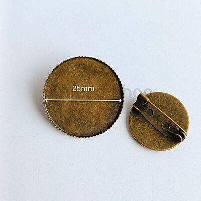 Circle Brooch Bezel Antique Bronze Circle Brooch Bezel Antique Bronze