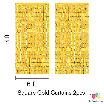 The Magic Balloons -Happy 70th Birthday Balloons, Happy Birthday Banner Black, Golden Curtain, Magic Candle & Balloon pump