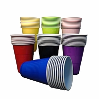 Multicolor Glasses Set of 70 - 450ml Reusable Drinking Glasses for Diwali Holi New Year Bachelor Parties Halloween & Christmas | Party Cups for Adults | Beer Pong-10 pcs Each Color