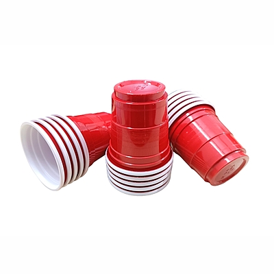 The Magic Balloons Store - Set of 30-60ml Red Beer Pong Shot Glasses for Bachelor, Holi, Cocktail Nights, Weddings and More-181600