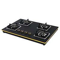 Shine Gold Four Burner Gas Stove | Hob Top Auto Ignition