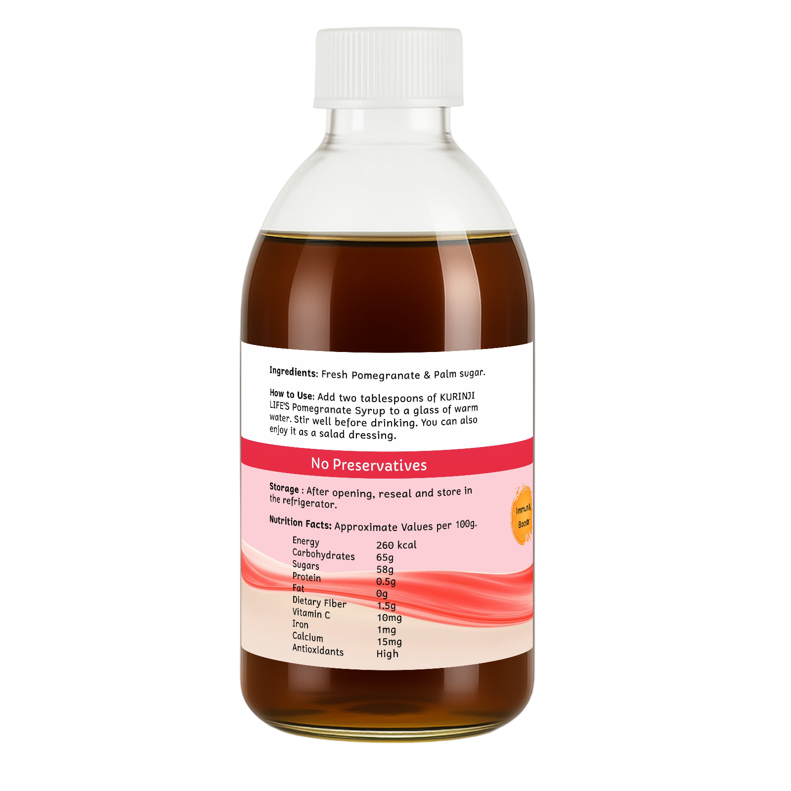 Kurinji Life Pomegranate Syrup (Madhulai Manappagu) 200 Gm