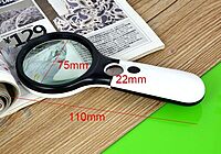 MG8 - 3 LED, 3X / 45X Handheld Magnifier