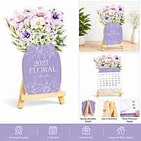 2027 Folwer Pot Table Calendar