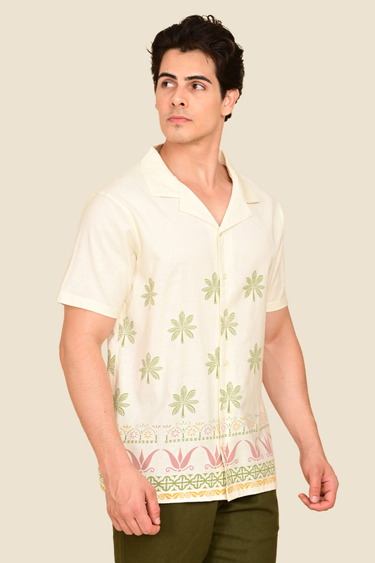 Men's Sunlit Scrolls Printed Shirt