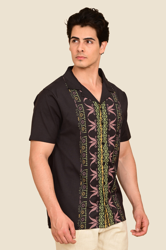 Men's Sunlit Scrolls Focus Printed Shirt