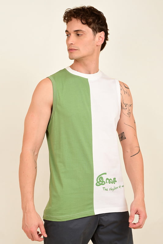 Men's Printed Muscle Vest