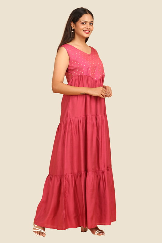 Women Tiered Ethnic Dress