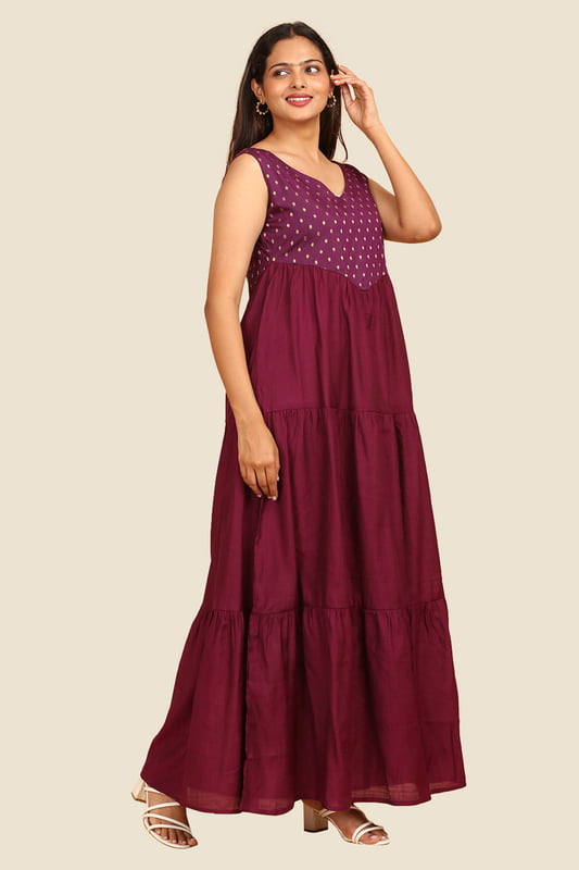 Women Tiered Ethnic Dress
