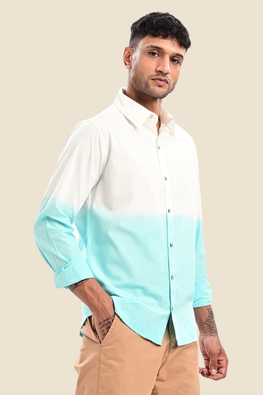 Men's Ombre Dip Dye Shirt