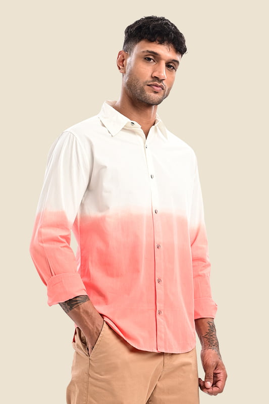 Men's Ombre Dip Dye Shirt