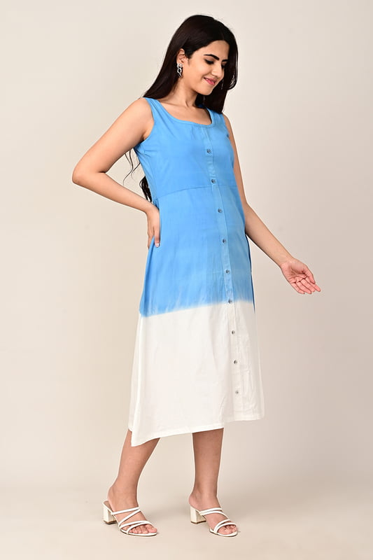 Women's Ombre Dip Dye Dress