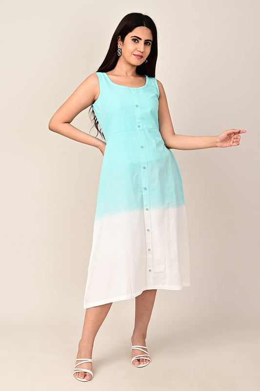 Women's Ombre Dip Dye Dress