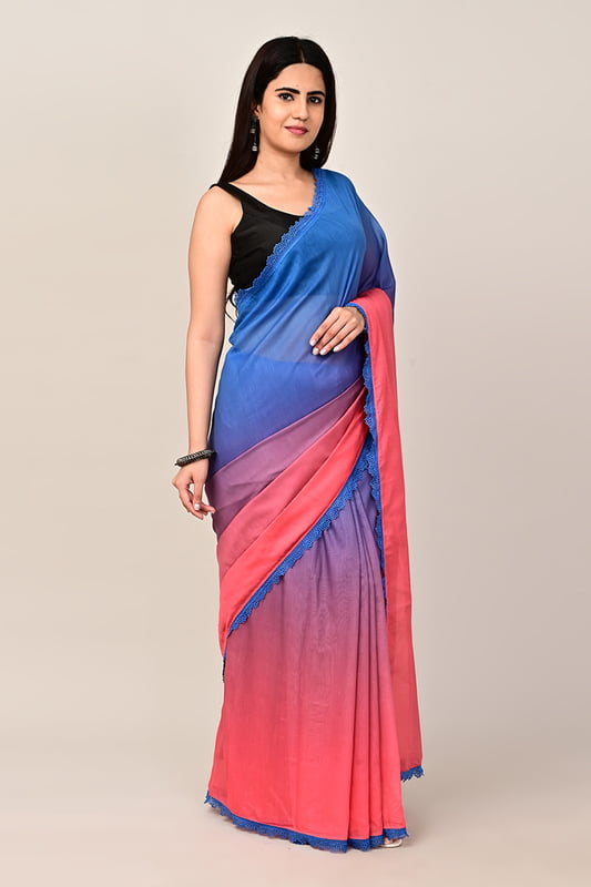 Coastal Ombre Saree-Seaflora