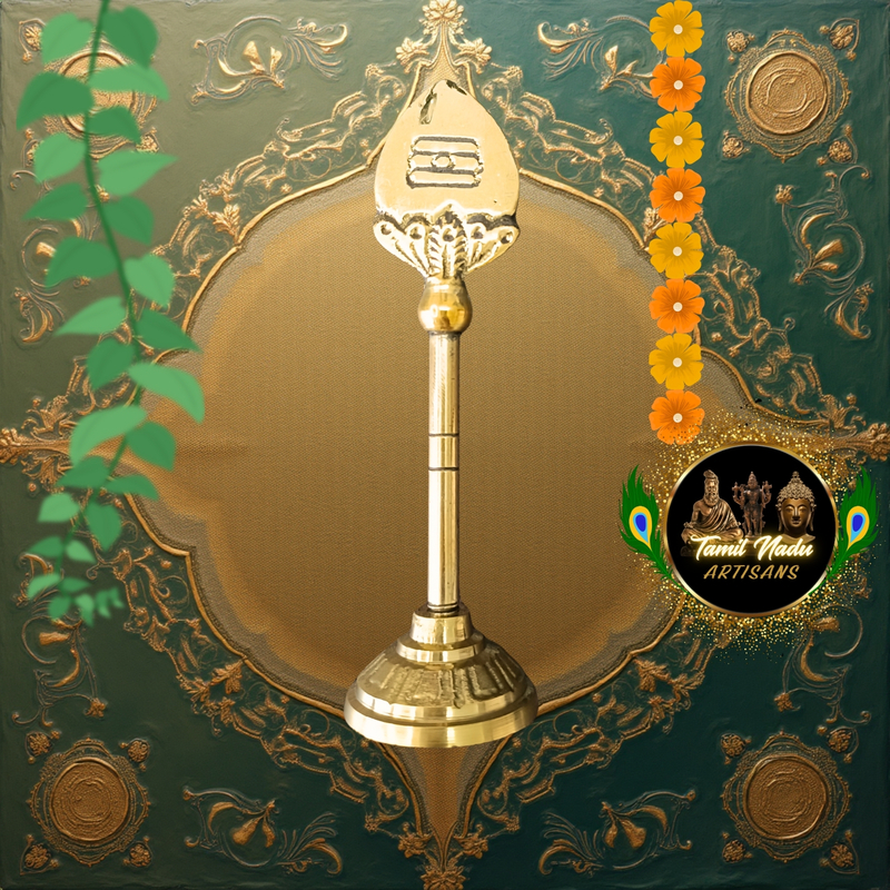 Pure Brass Vel Symbol | Handcrafted Tamil Nadu Artisans | Murugan Vel for Pooja & Vastu – 56 g