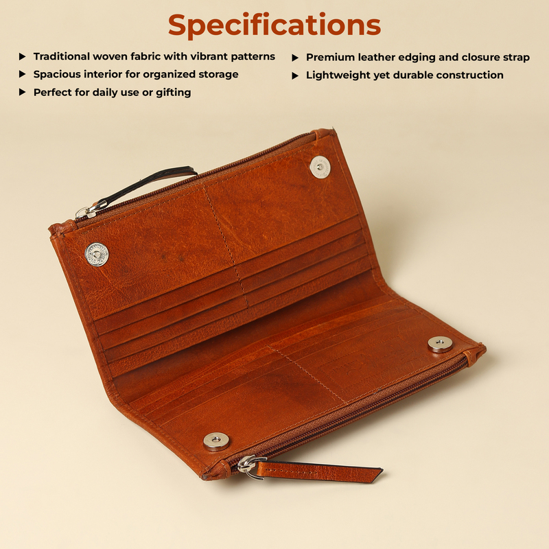 LONG ZIP WALLET TOSTADO